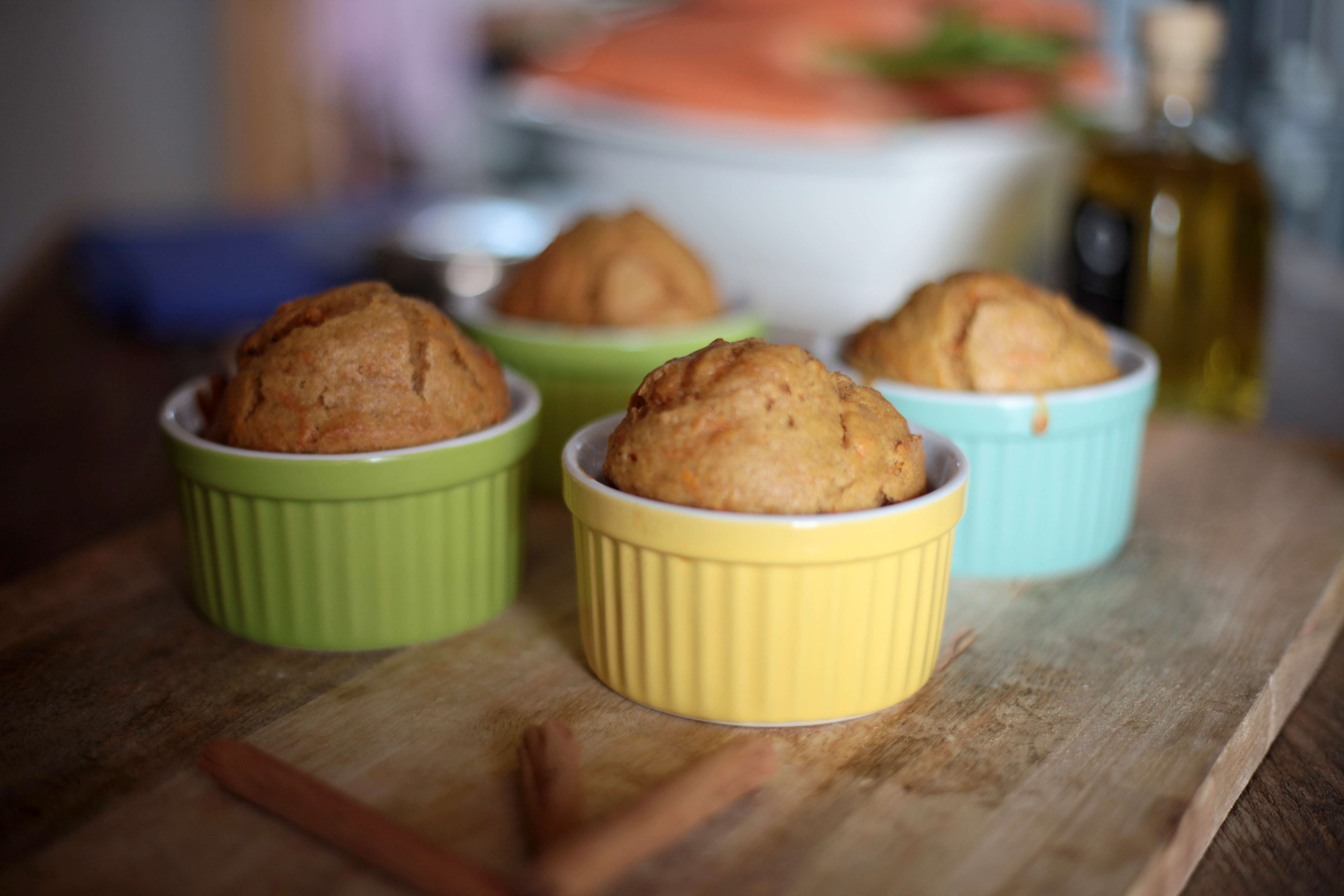 Bolos de cenoura com Azeite de Oliva