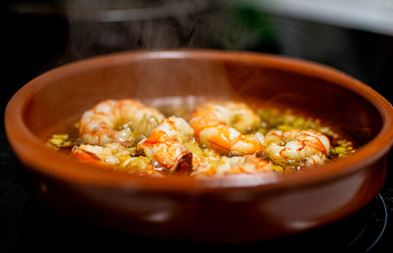 Receita de Gambas al Ajillo (camarões ao alho)