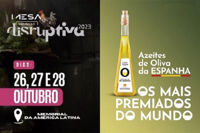 Campanha dos Azeites de Oliva da Espanha presente no festival Mesa SP, um dos principais eventos de gastronomia do Brasil
